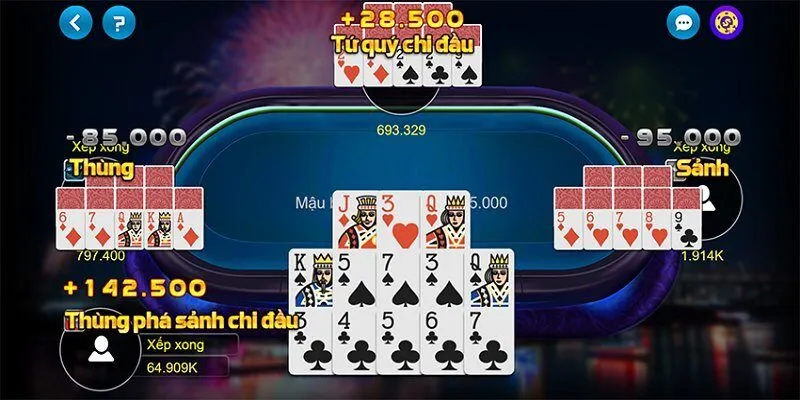 Hướng dẫn trải nghiệm game bài Mậu Binh tại Win79 